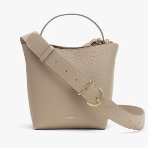 Cuyana mini Linea bucket bag in stone - mint condition